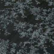 Handmade distressed oriental 1980s 158 cm x 250 cm black rug