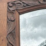 Large vintage wardrobe door mirror, 1930s.