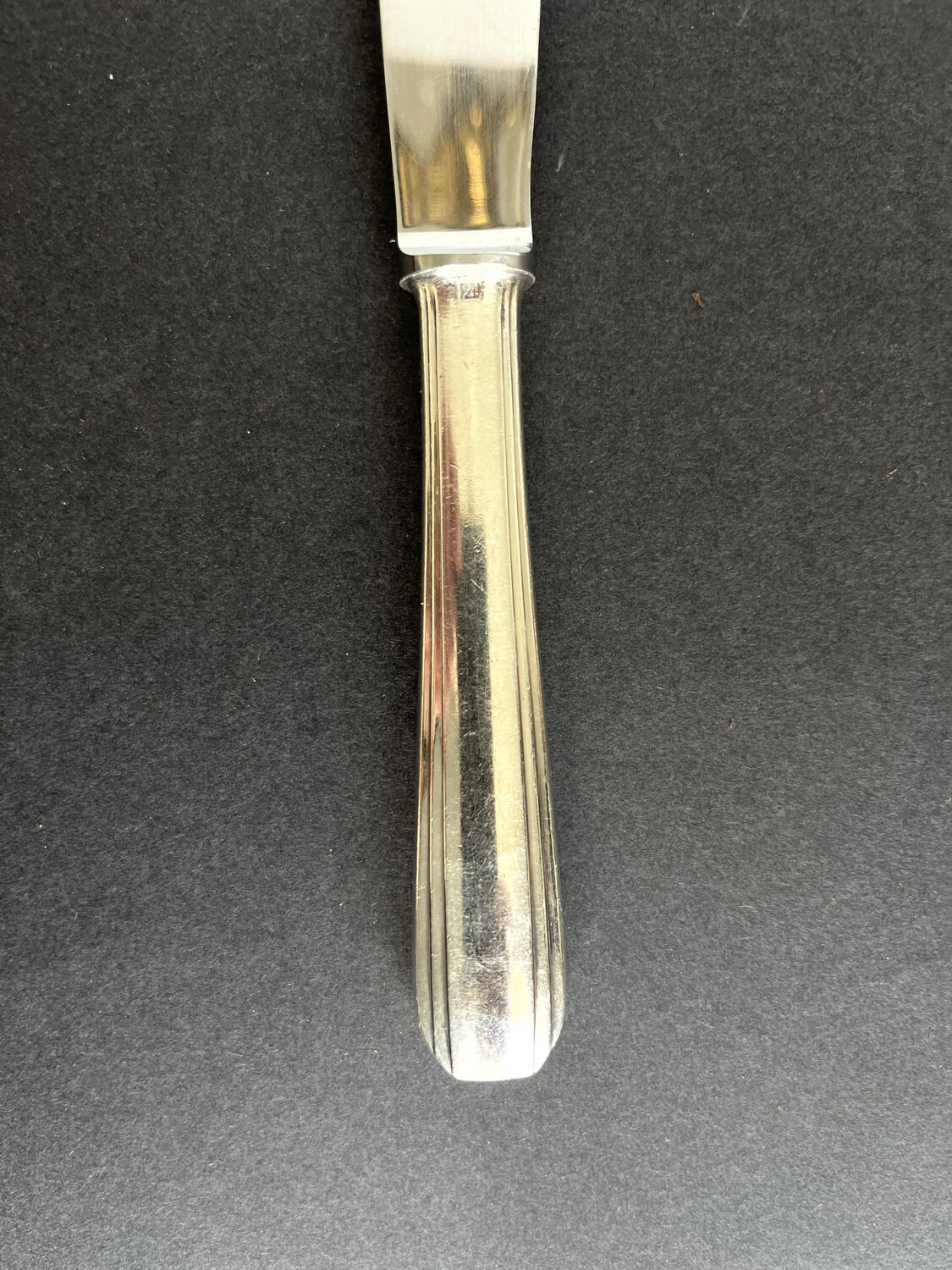 12 Christofle silver metal knives