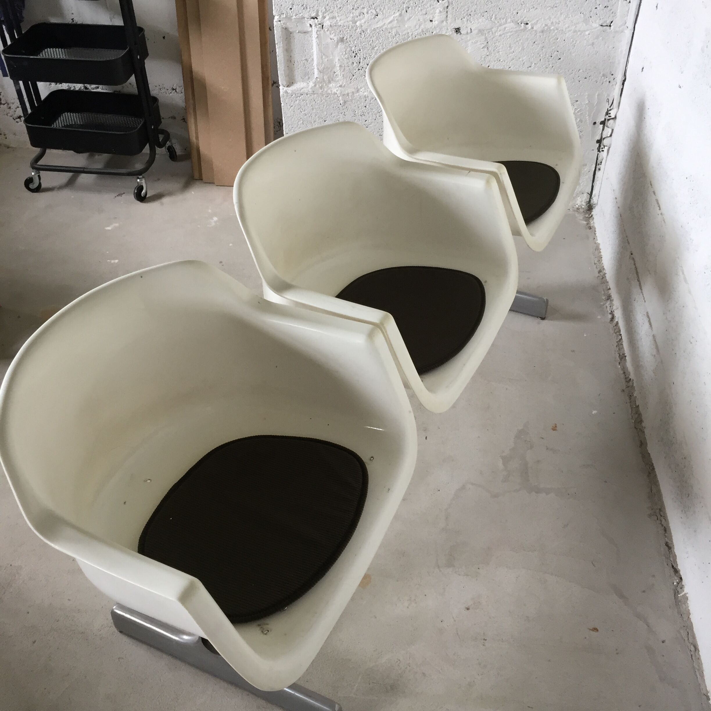 Vintage bench, by Albert Jacob for Grofillex, 1970s