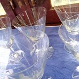 12 engraved stemware
