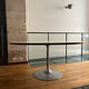 Table ovale vintage pied tulipe Georges Frydman pour EFA 1970