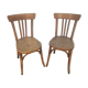 Pair of chairs bistro old vintage wood