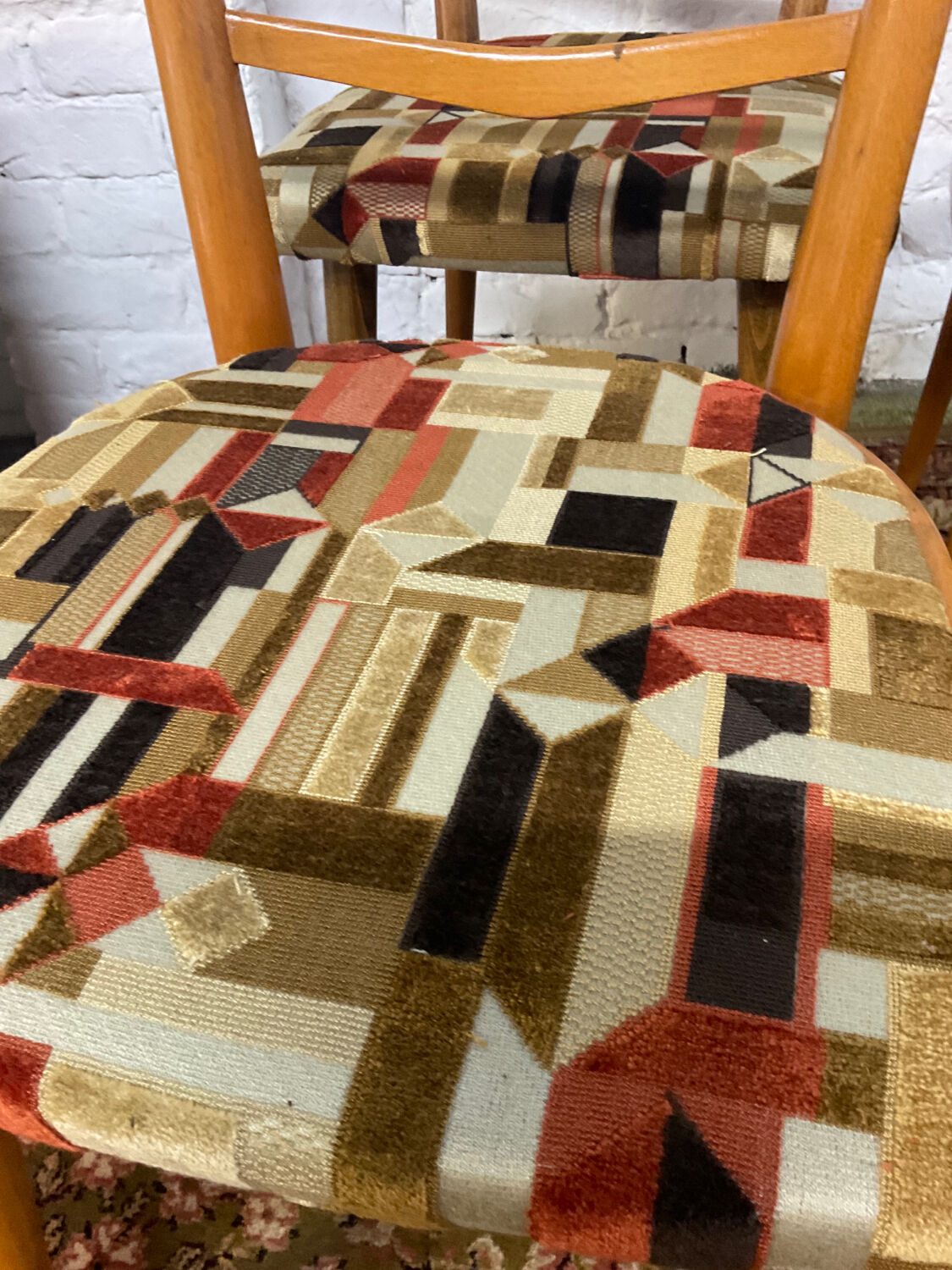 Series of 4 Scandinavian chairs from the 50s and 60s