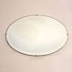 Beveled mirror oval 50 61 x 46 cm