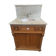 Meuble lavabo ancien Art Nouveau en bois et marbre C. Gervais Lyon