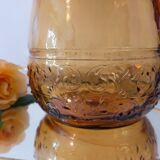 Vintage amber glass water jug made in Italy in the 60s/70s
