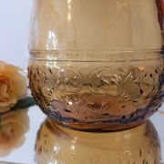 Vintage amber glass water jug made in Italy in the 60s/70s