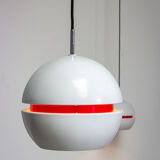 Pair of pendant lamps by Stilnovo Italy 1950