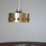 Metal and glass pendant lamp