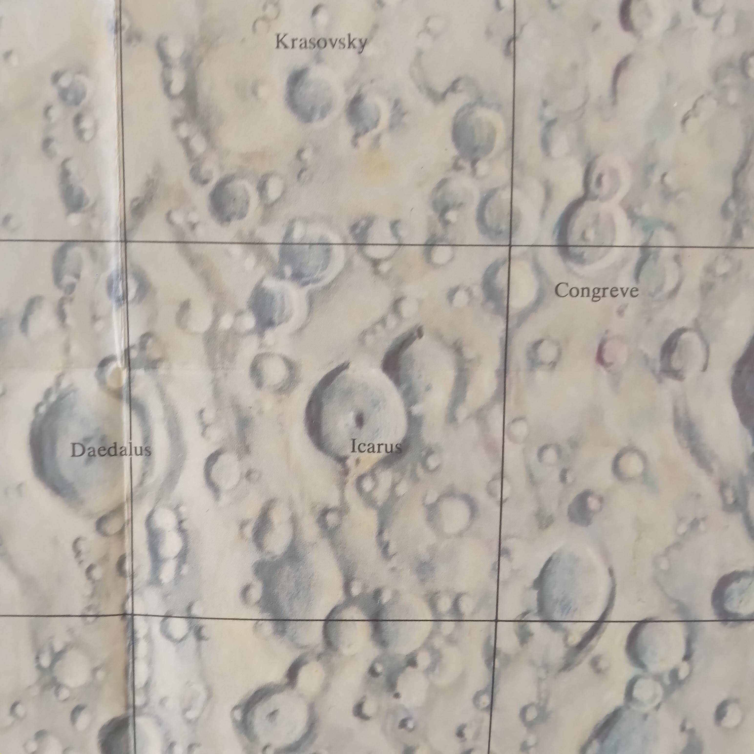 Affiche de la Lune Recto Verso , Face visible et face cachée