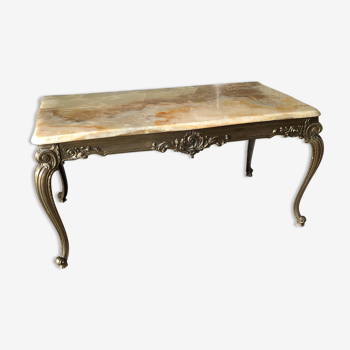 Marble and gold coffee table