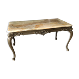 Marble and gold coffee table