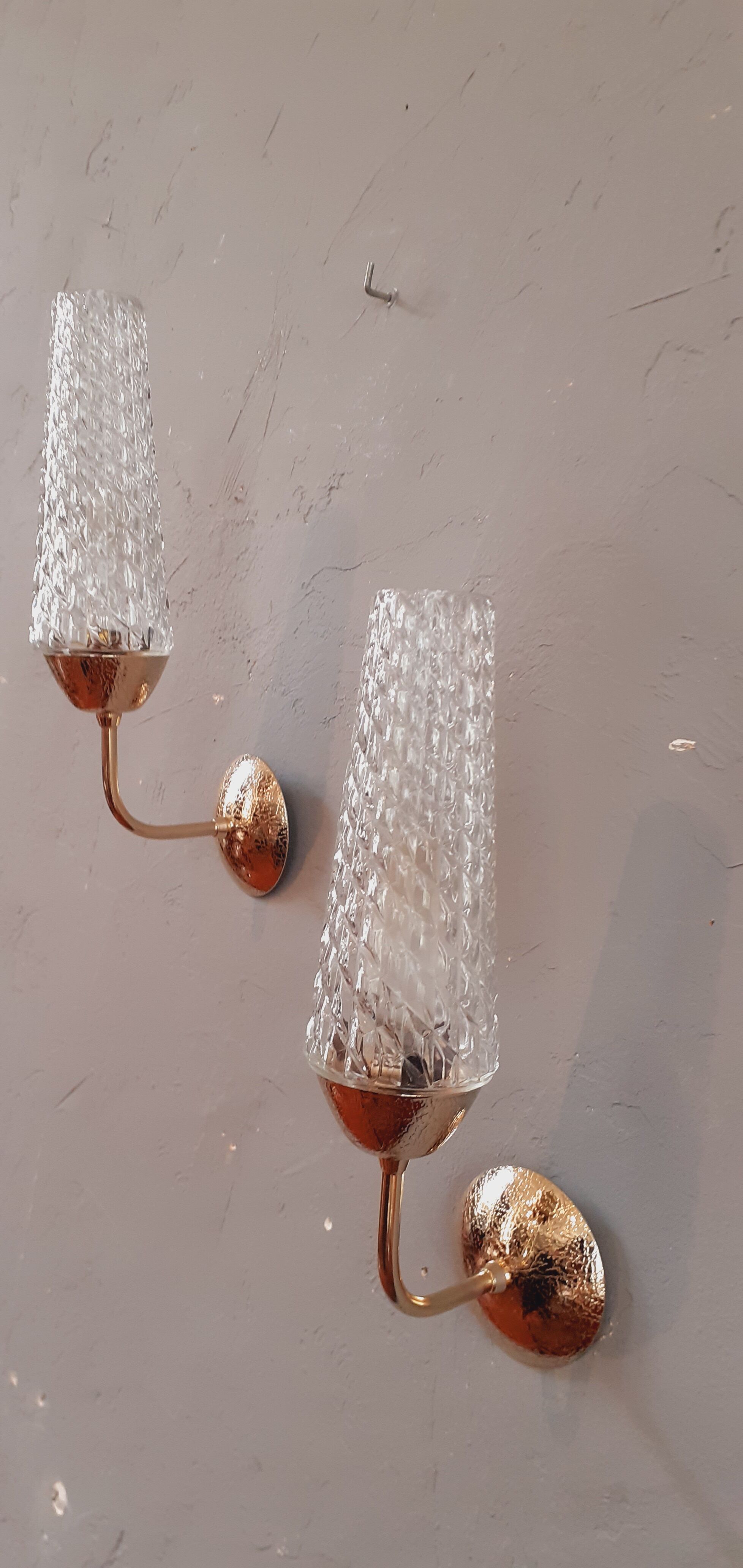 Pair of wall lamps year 60 vintage