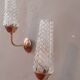 Pair of wall lamps year 60 vintage