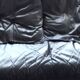 Gerard Guermonprez black leather sofa, cocooning sofa