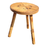 Vintage rattan stool