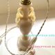 Glass lamp, 2M fabric cable, cotton lampshade