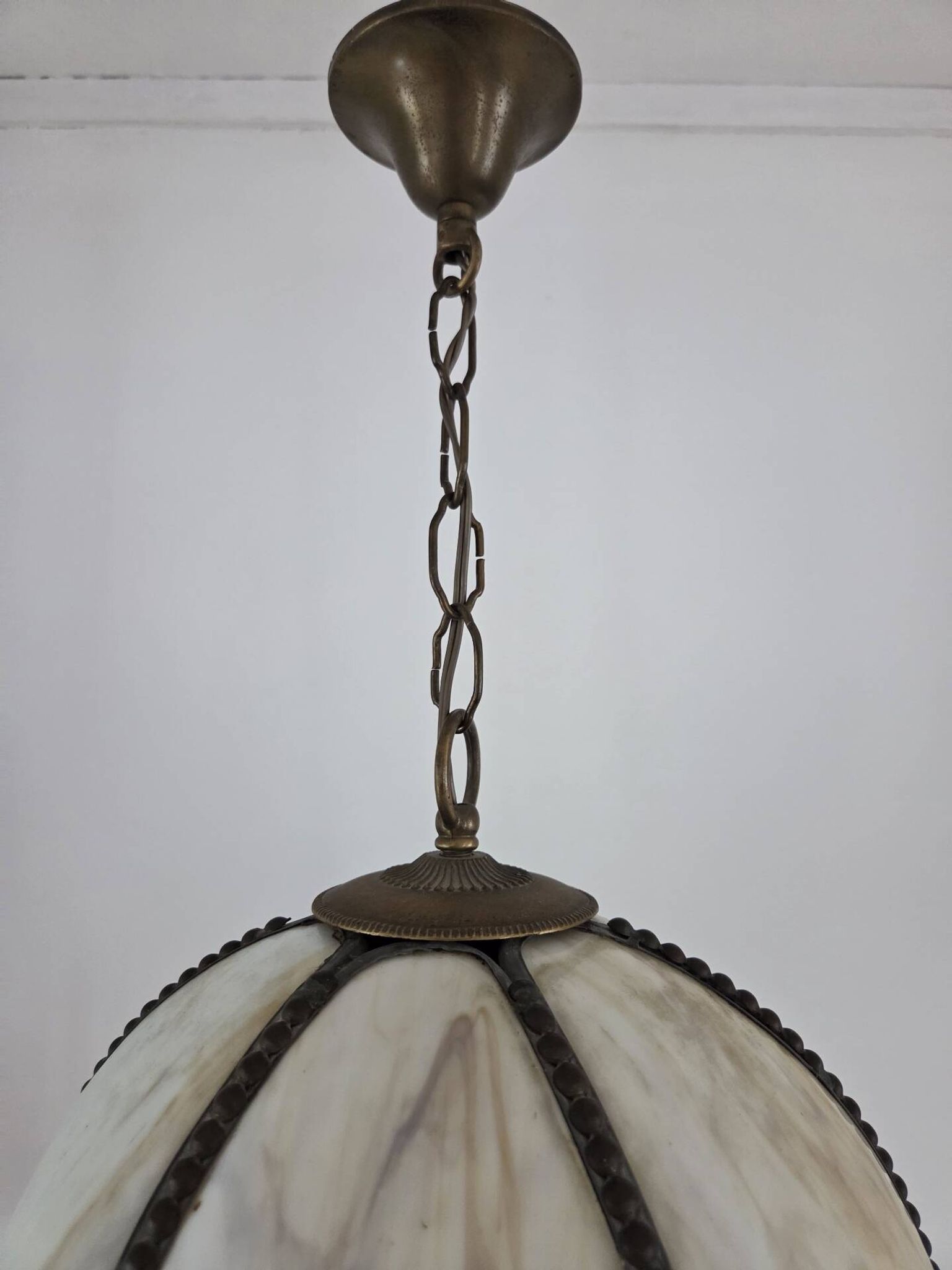 Suspension pâte de verre, style Art Déco 