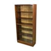 Display with sliding doors in mahogany - 50s
