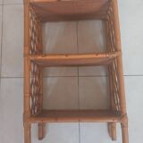 Vintage rattan shelf