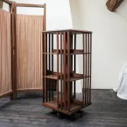 Rotating wooden library from the early 20th century.