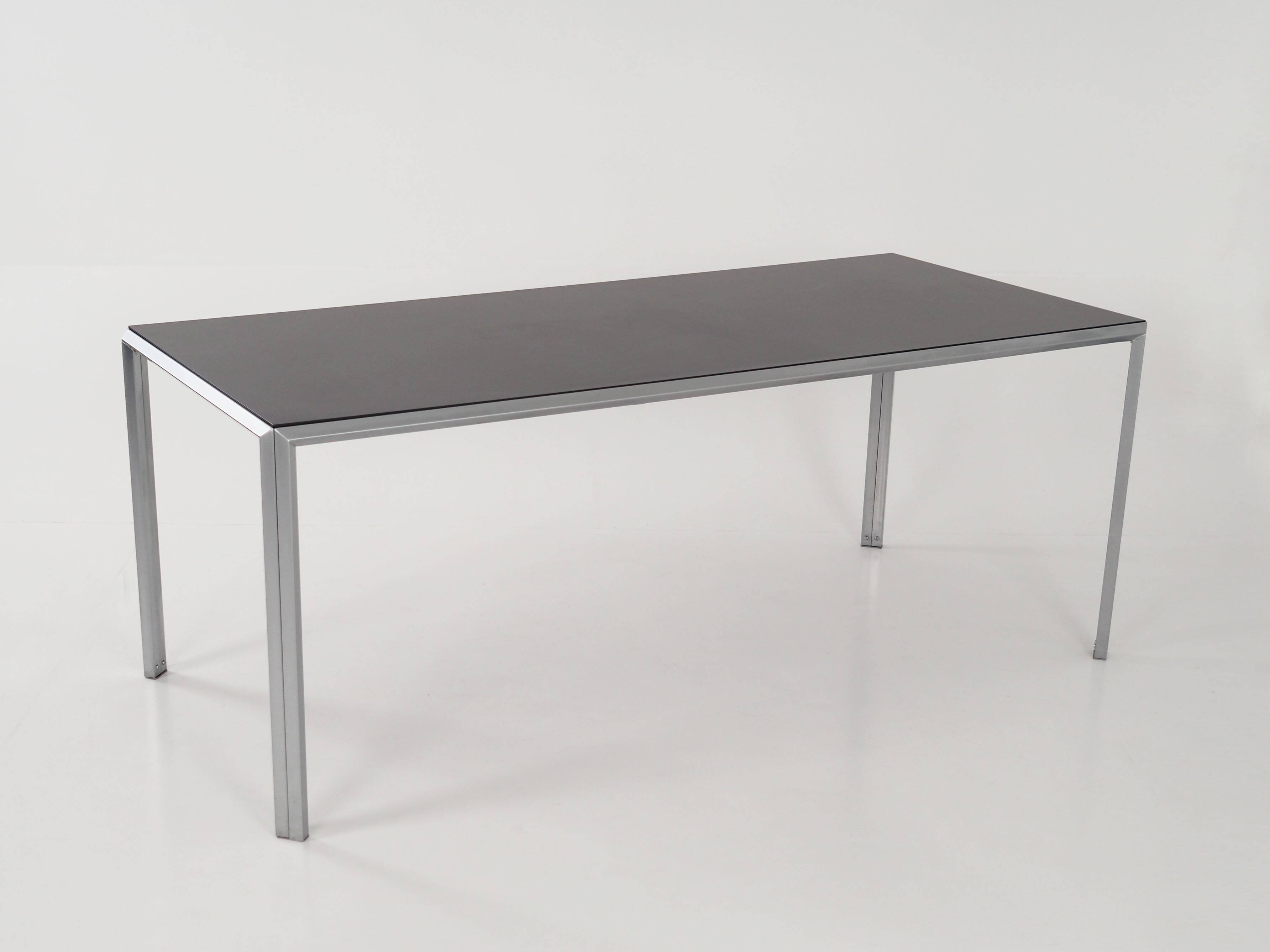 Aluminium desk, Scandinavian design, 1980s, manufacture: Montana Furniture