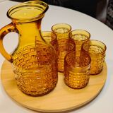 Ensemble pichet + verres bormioli années 60