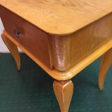 Bedside cabinet 60s light wood
