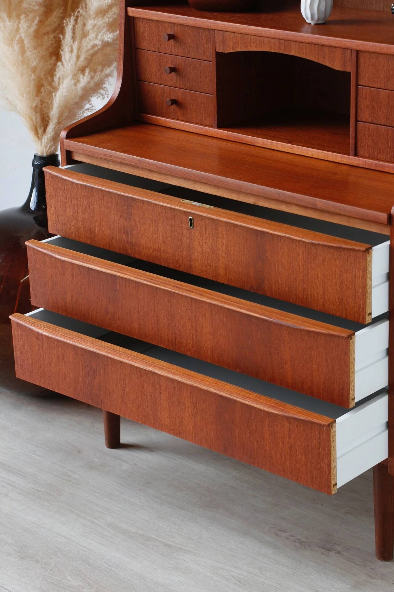 Vintage 1960s Scandinavian teak secretary | Denmark