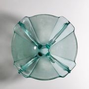 Art Deco Footed Glass Bowl by Stölzle Austria - 1930s