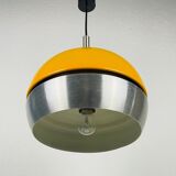 Lampe pendentif en métal danois, années 1970