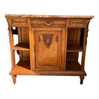 Old sideboard with marble top