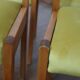 6 chaises velours jaune