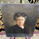 Oil on canvas portrait of a woman signed