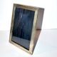 Old photo frame in wood and silver hallmark 800 - guilloche frame 16x20.5