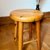 Vintage pine stool