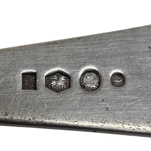 Antique Dutch Silver Fork And Spoon From Kempen, early 1900s