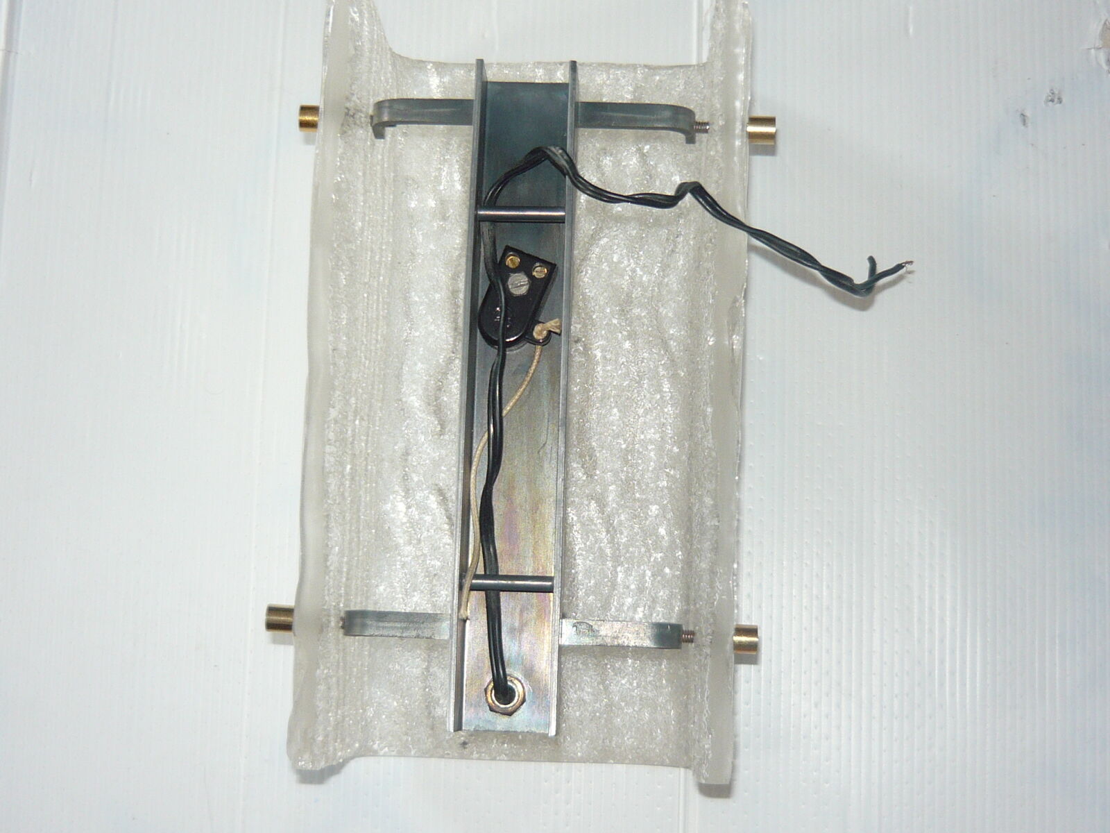 60s frosted glass sconce