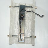 60s frosted glass sconce