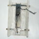 60s frosted glass sconce