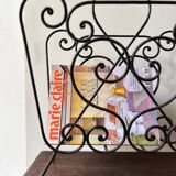 Vintage 50s cast iron magazine rack
