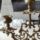 Elegant Antique Chandelier/Candelabra 3 fires in gilded patinated bronze. Baroque/Rococo/Shabby chic style