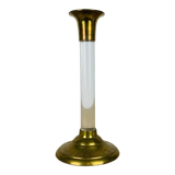 Bougeoir laiton et plexiglas vintage