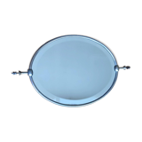 Beveled barber mirror