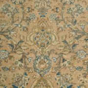 Sky Blue Hand Knotted Antique Vintage Persian Tabriz Rug, 293x407 Cm