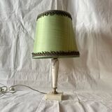 Vintage alabaster and brass table lamp