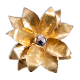 Wall sconce in golden leaves
