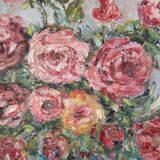 Painting painting oil Bouquet of roses