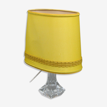 Lampe de table en verre de Daum, années 1960